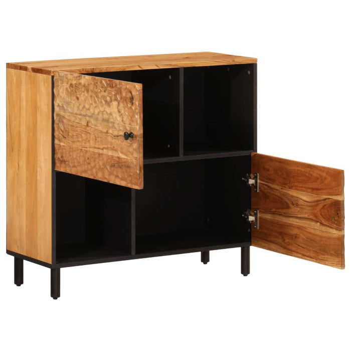 Dulap lateral, 80x33x75 cm, lemn masiv de acacia - WALTI WALTI