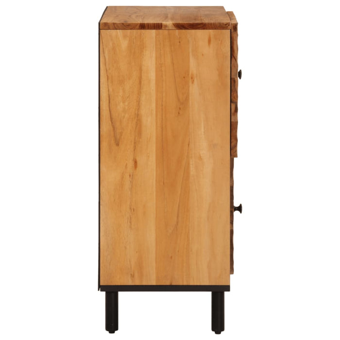 Dulap lateral, 80x33x75 cm, lemn masiv de acacia - WALTI WALTI