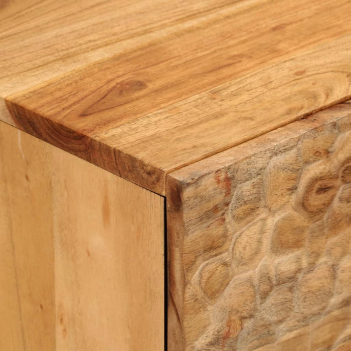 Dulap lateral, 80x33x75 cm, lemn masiv de acacia - WALTI WALTI