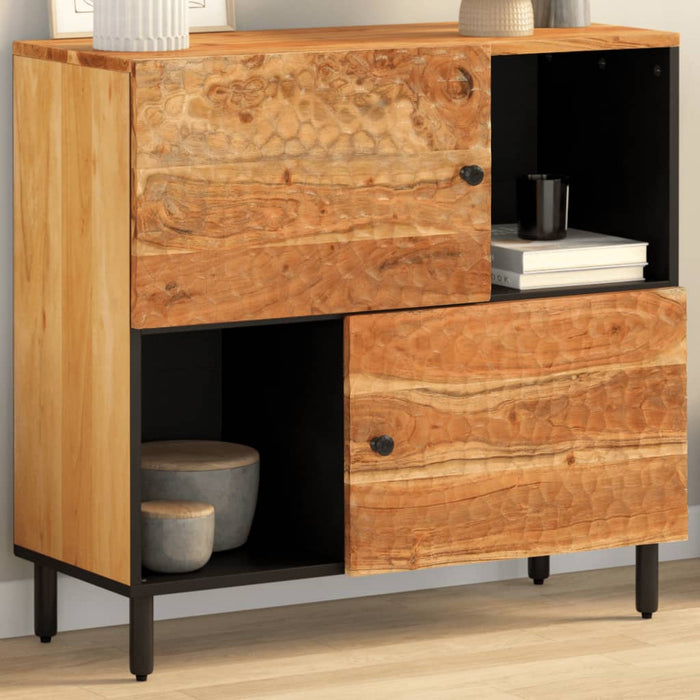 Dulap lateral, 80x33x75 cm, lemn masiv de acacia - WALTI WALTI