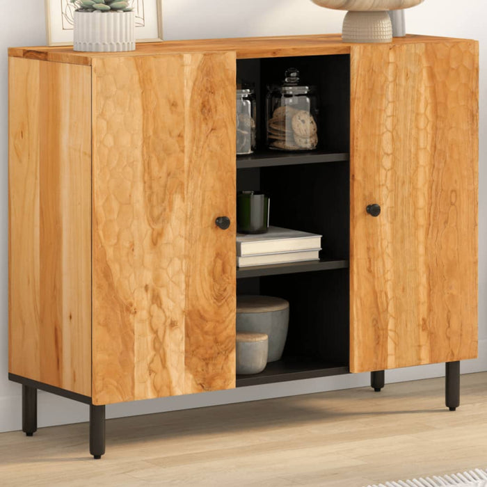Dulap lateral, 90x33x75 cm, lemn masiv de acacia WALTI