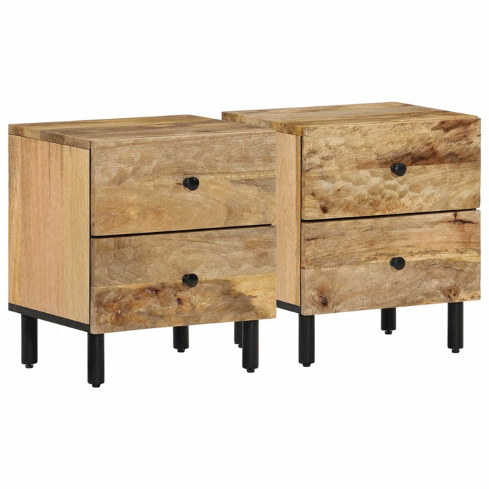 Noptiere, 2 buc., 40x33x46 cm, lemn masiv de acacia - WALTI WALTI