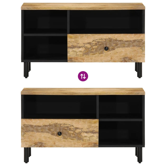 Dulap TV, 80x33x46 cm, lemn masiv de mango - WALTI WALTI
