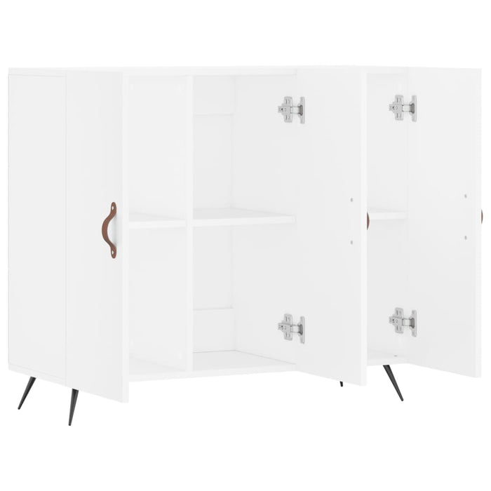 Dulap, alb, 90x34x80 cm, lemn compozit WALTI