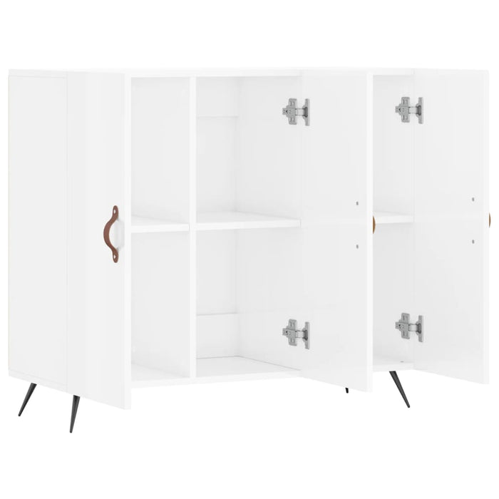 Dulap, alb extralucios, 90x34x80 cm, lemn compozit WALTI