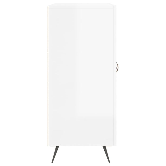 Dulap, alb extralucios, 90x34x80 cm, lemn compozit WALTI