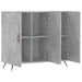 Dulap, gri beton, 90x34x80 cm, lemn compozit - WALTI WALTI