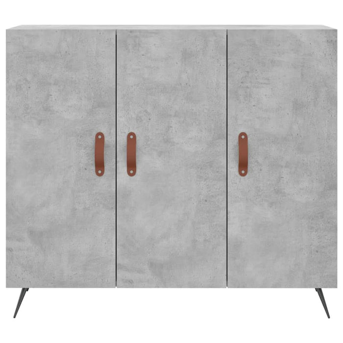 Dulap, gri beton, 90x34x80 cm, lemn compozit - WALTI WALTI