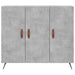 Dulap, gri beton, 90x34x80 cm, lemn compozit - WALTI WALTI
