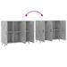 Dulap, gri beton, 90x34x80 cm, lemn compozit - WALTI WALTI