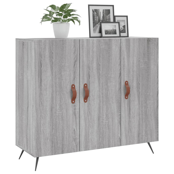 Dulap, gri sonoma, 90x34x80 cm, lemn compozit WALTI