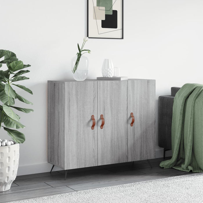 Dulap, gri sonoma, 90x34x80 cm, lemn compozit WALTI