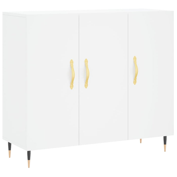 Dulap, alb, 90x34x80 cm, lemn compozit - WALTI WALTI