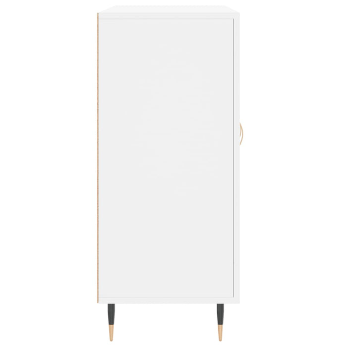 Dulap, alb, 90x34x80 cm, lemn compozit - WALTI WALTI