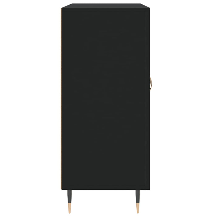 Dulap, negru, 90x34x80 cm, lemn compozit WALTI