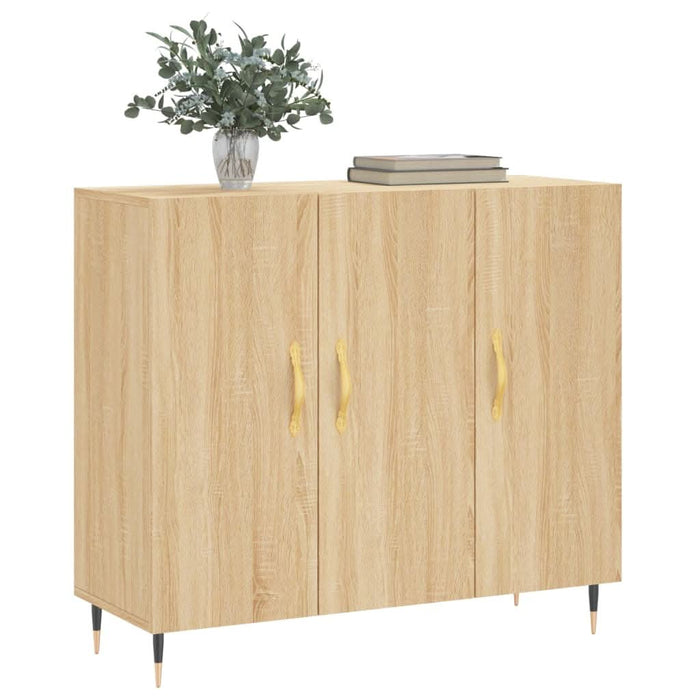 Dulap, stejar sonoma, 90x34x80 cm, lemn compozit - WALTI WALTI
