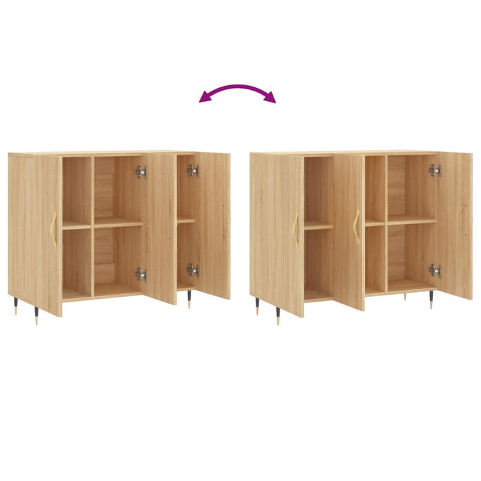 Dulap, stejar sonoma, 90x34x80 cm, lemn compozit - WALTI WALTI