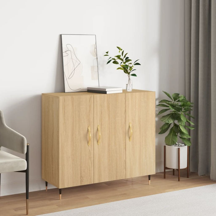 Dulap, stejar sonoma, 90x34x80 cm, lemn compozit - WALTI WALTI