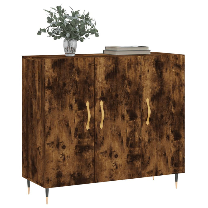 Dulap, stejar fumuriu, 90x34x80 cm, lemn compozit WALTI