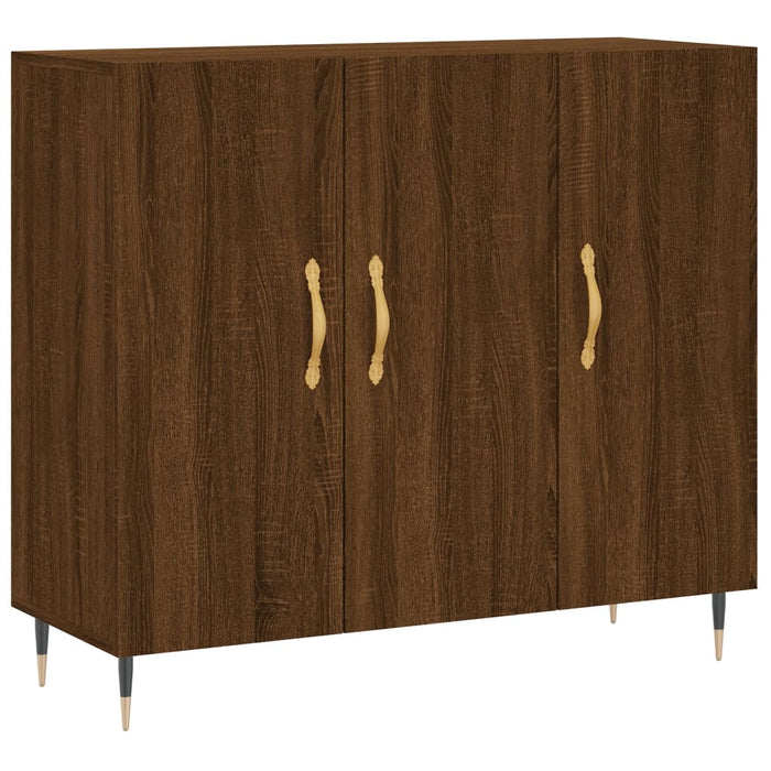 Dulap, stejar maro, 90x34x80 cm, lemn compozit WALTI