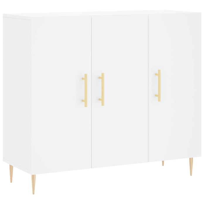 Dulap, alb, 90x34x80 cm, lemn compozit - WALTI WALTI