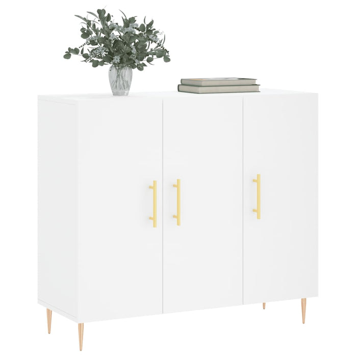 Dulap, alb, 90x34x80 cm, lemn compozit - WALTI WALTI