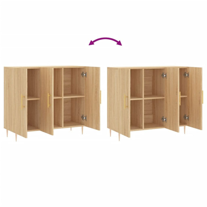 Dulap, stejar sonoma, 90x34x80 cm, lemn compozit - WALTI WALTI