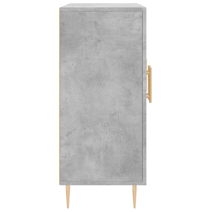 Dulap, gri beton, 90x34x80 cm, lemn compozit WALTI