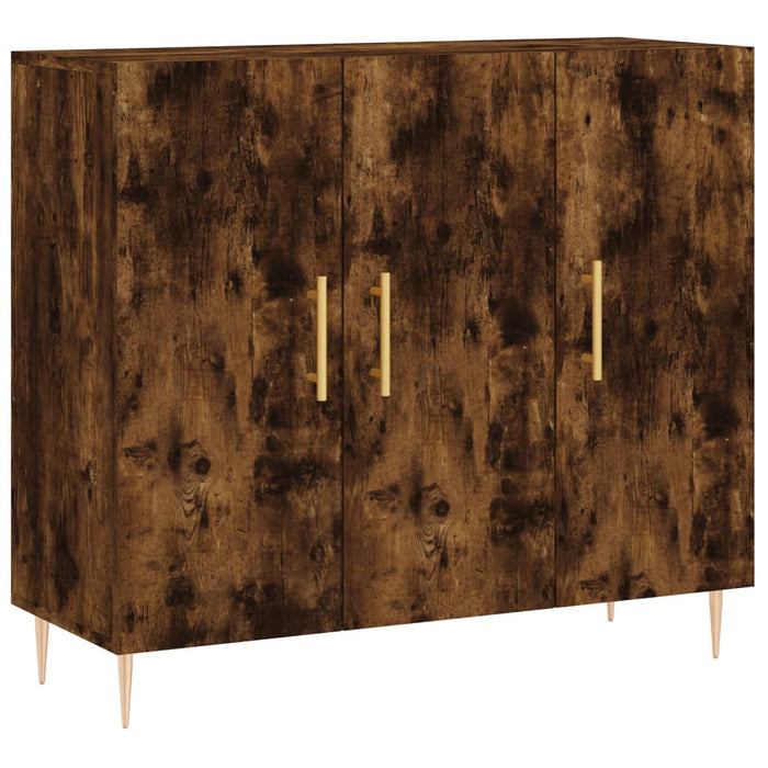 Dulap, stejar fumuriu, 90x34x80 cm, lemn compozit - WALTI WALTI