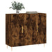 Dulap, stejar fumuriu, 90x34x80 cm, lemn compozit - WALTI WALTI