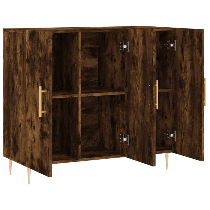 Dulap, stejar fumuriu, 90x34x80 cm, lemn compozit - WALTI WALTI