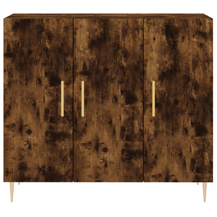 Dulap, stejar fumuriu, 90x34x80 cm, lemn compozit - WALTI WALTI
