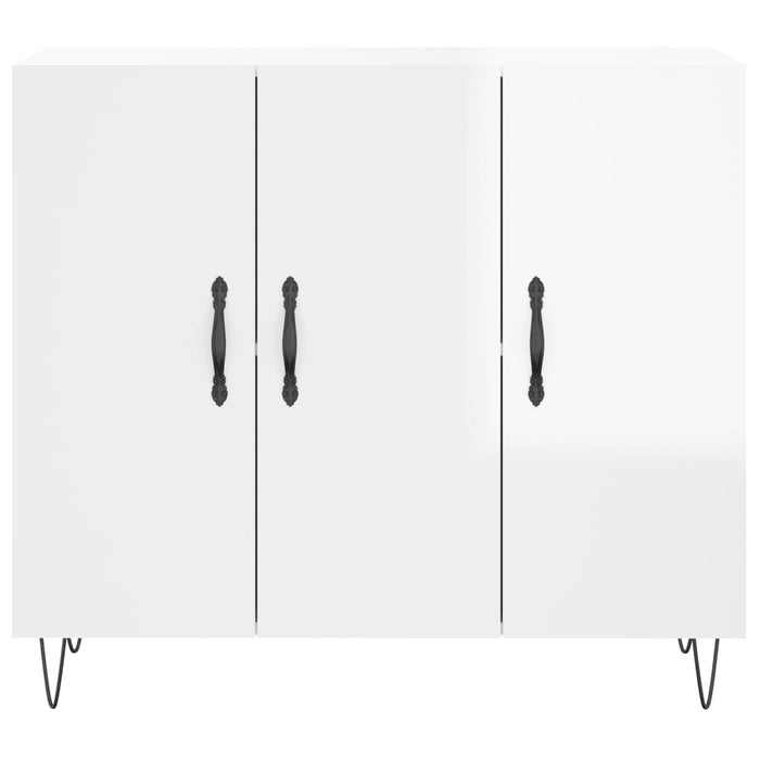 Dulap, alb extralucios, 90x34x80 cm, lemn compozit WALTI