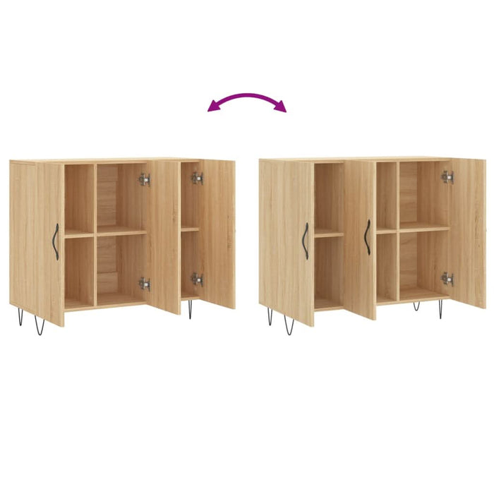 Dulap, stejar sonoma, 90x34x80 cm, lemn compozit - WALTI WALTI