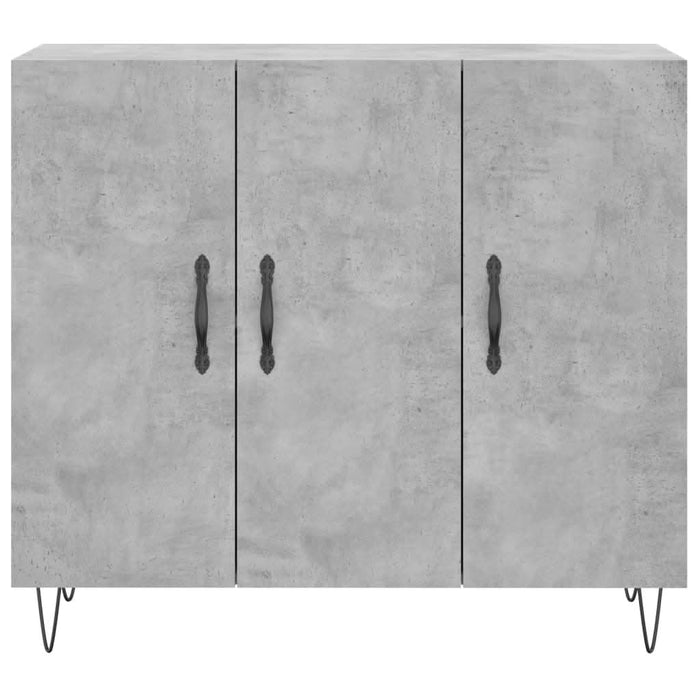 Dulap, gri beton, 90x34x80 cm, lemn compozit - WALTI WALTI