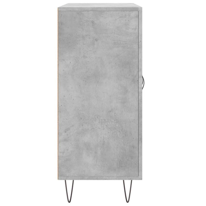 Dulap, gri beton, 90x34x80 cm, lemn compozit - WALTI WALTI