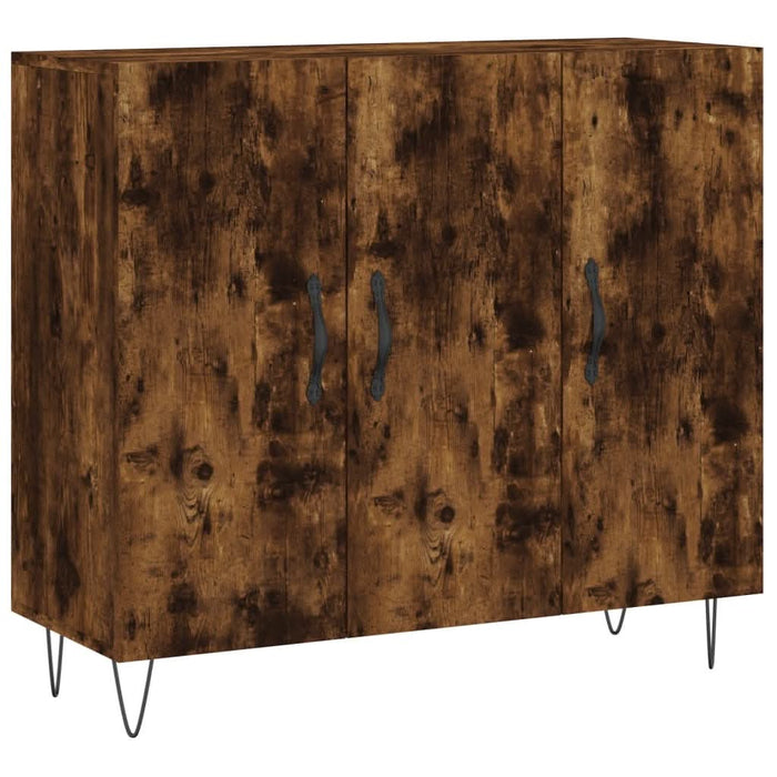 Dulap, stejar fumuriu, 90x34x80 cm, lemn compozit - WALTI WALTI