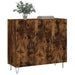 Dulap, stejar fumuriu, 90x34x80 cm, lemn compozit - WALTI WALTI