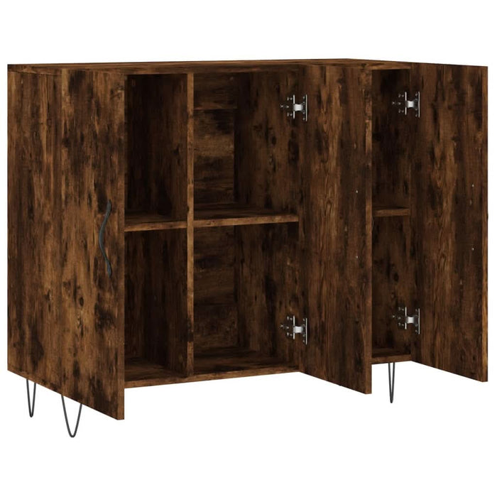 Dulap, stejar fumuriu, 90x34x80 cm, lemn compozit - WALTI WALTI