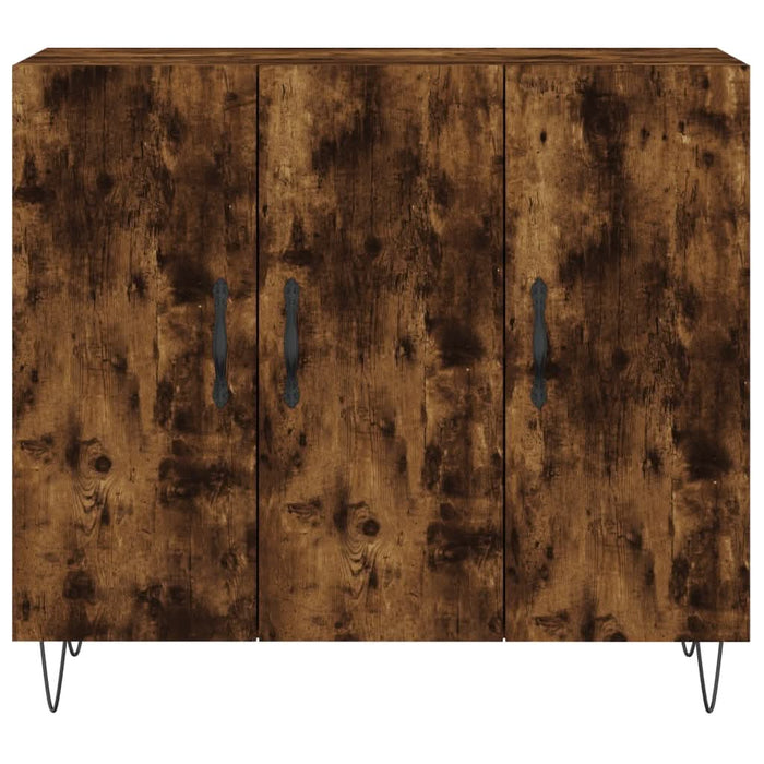Dulap, stejar fumuriu, 90x34x80 cm, lemn compozit - WALTI WALTI