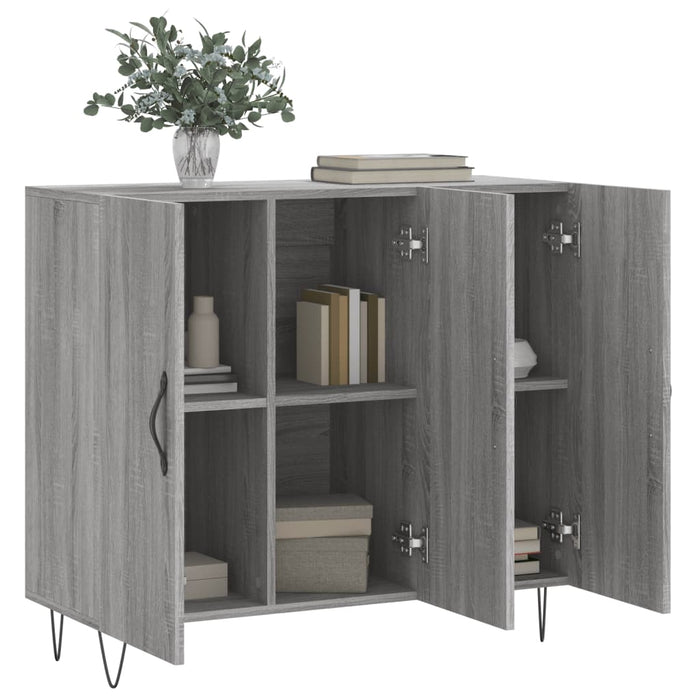 Dulap, gri sonoma, 90x34x80 cm, lemn compozit - WALTI WALTI