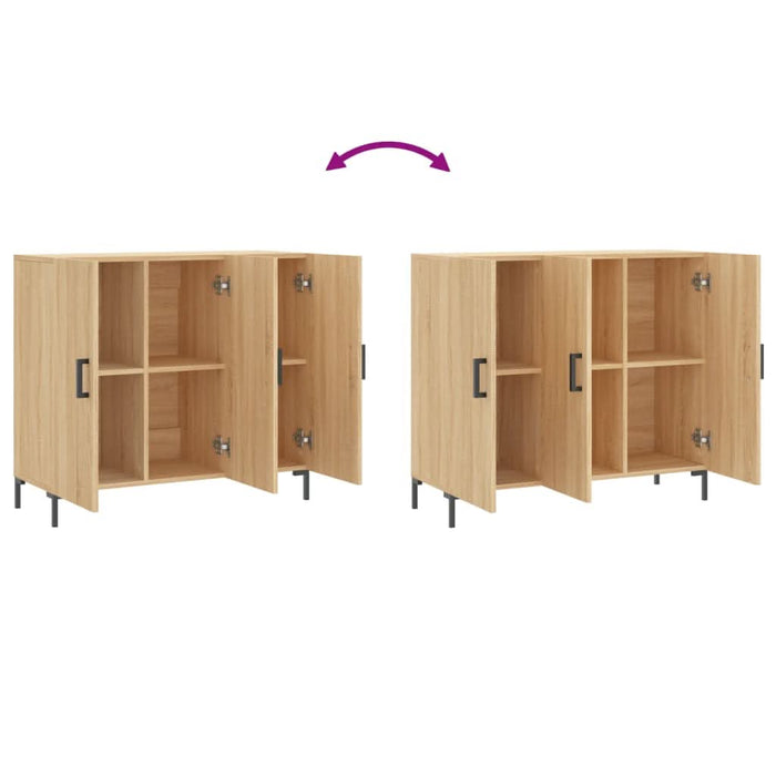 Dulap, stejar sonoma, 90x34x80 cm, lemn compozit - WALTI WALTI