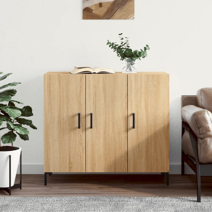 Dulap, stejar sonoma, 90x34x80 cm, lemn compozit - WALTI WALTI