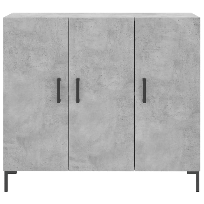 Dulap, gri beton, 90x34x80 cm, lemn compozit - WALTI WALTI