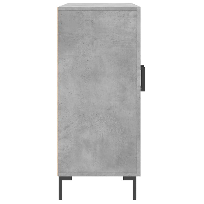 Dulap, gri beton, 90x34x80 cm, lemn compozit - WALTI WALTI