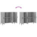 Dulap, gri beton, 90x34x80 cm, lemn compozit - WALTI WALTI