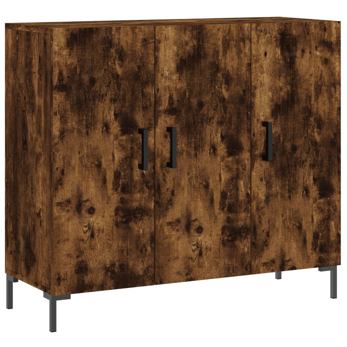 Dulap, stejar fumuriu, 90x34x80 cm, lemn compozit - WALTI WALTI