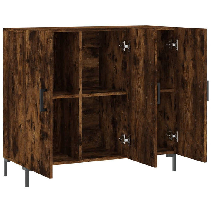 Dulap, stejar fumuriu, 90x34x80 cm, lemn compozit - WALTI WALTI