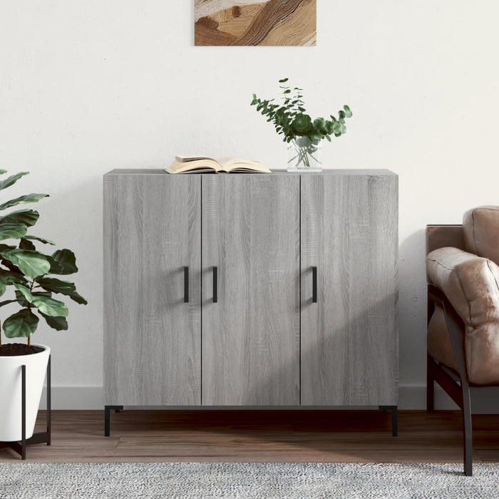 Dulap, gri sonoma, 90x34x80 cm, lemn compozit - WALTI WALTI