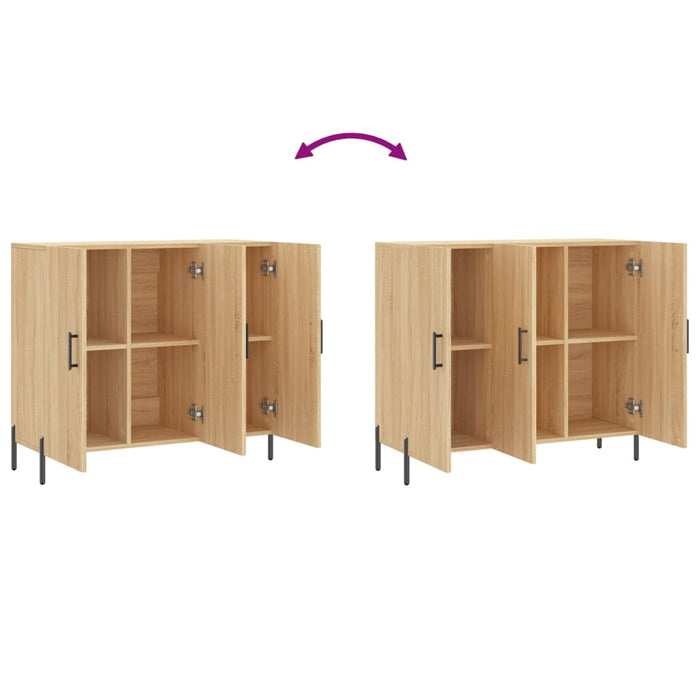 Dulap, stejar sonoma, 90x34x80 cm, lemn compozit - WALTI WALTI